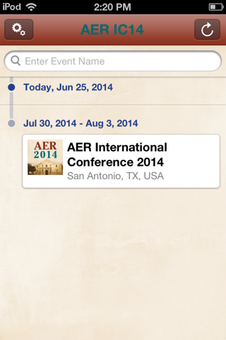 AER Intl Conf 2014 App screenshot 2