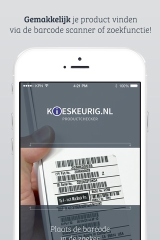 Kieskeurig.nl Productchecker screenshot 2