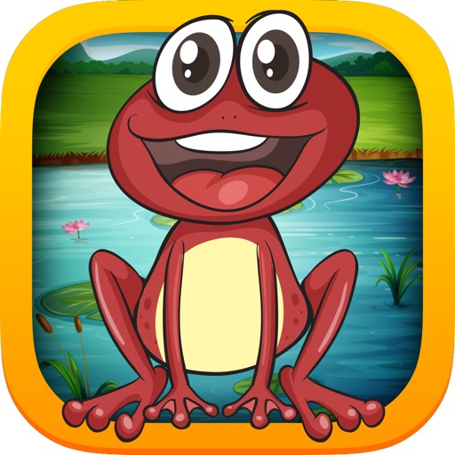 Frog-in-Motion Leap n' Greet Slingshot Game PRO iOS App