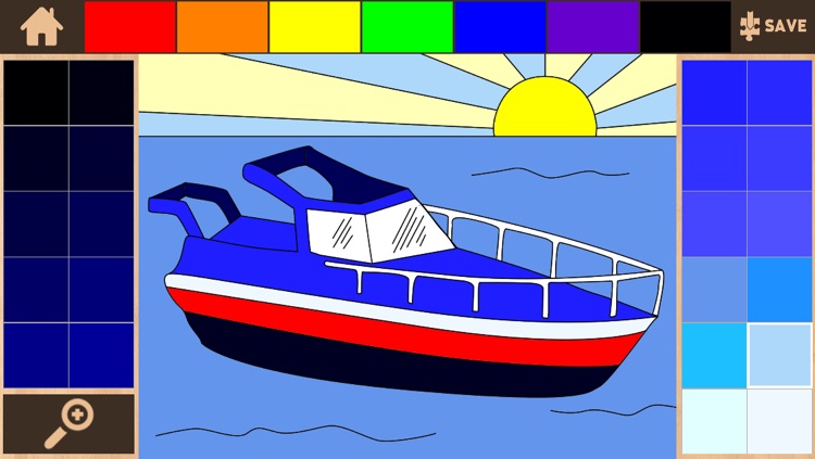 Color It Puzzle It: Boats Lite