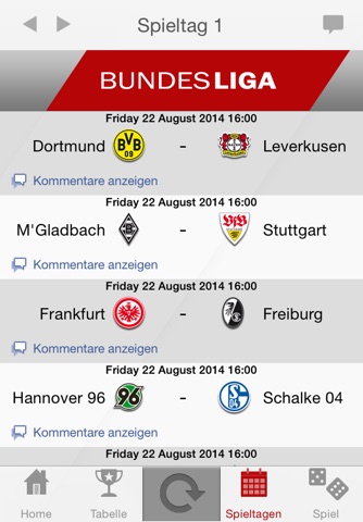 Bundesliga Live 2014-2015 screenshot 3