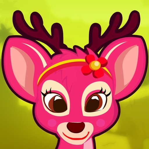 Dorine The Cute Deer In Jungle Land - Super Jump Adventure HD FREE Icon