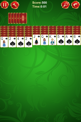 Spider Solitaire V screenshot 2