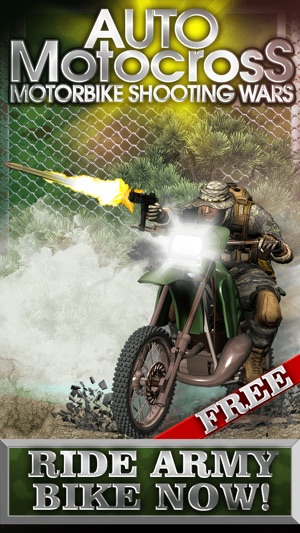 Auto Motocross Motorbike Shooting Wars –