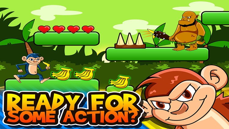 Smily Monkeys on the Run Free : Animal Jungle Running game