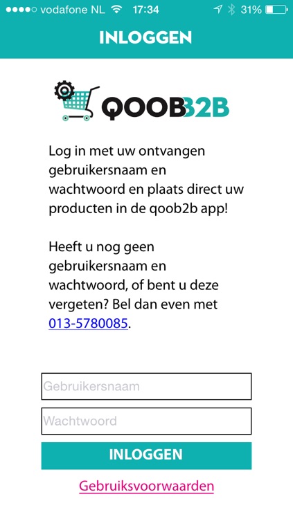 QooB2B Beheerapp