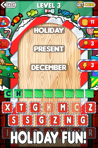 Just Three Words - A Free and Fun Word Game for the Holidays and Christmas screenshot 3