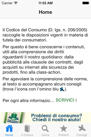 Codice del consumo screenshot 2