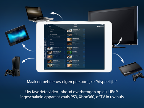 MCPlayer HD Pro wireless video player for iPad to play videos without copying screenshot 3