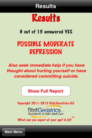 Senior Mood Assessment - Depressed or Not? screenshot 4