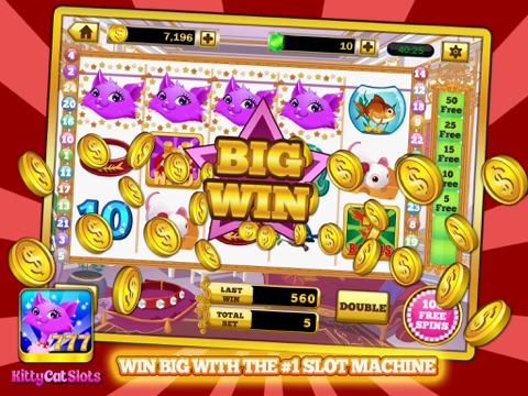 Kitty Cat Slots™ – 無料プレミアムカジノのスロットマシンのゲームのおすすめ画像3