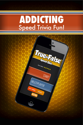 True or False Speed Quiz - test your trivia knowledge and reactions against family and friends screenshot 2