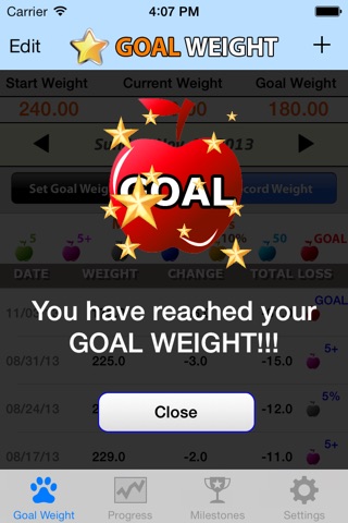 Goal Weight to Lose Weight Fast with Diet, Exercise, Fitness Calculator & Health Tracker App for Weight Loss screenshot 2