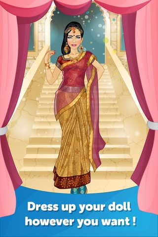 Indian Bride Dress Up-Fun Doll Makeover Game screenshot 2