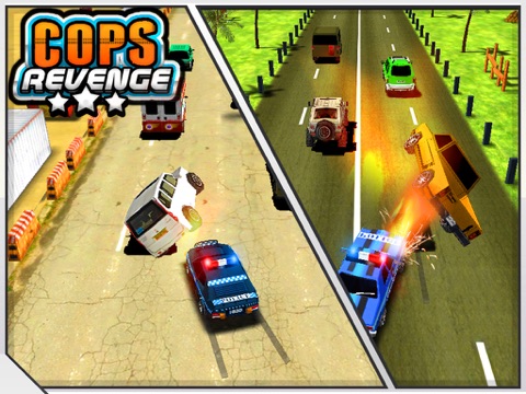 復讐COPS - 高速道路でパトカーの解体（破壊愛好家のためのゲーム）のおすすめ画像2