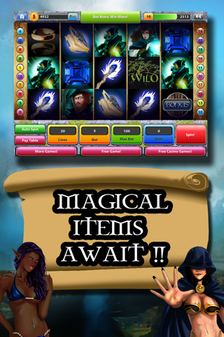Fantasy World Slot Machine - FREE Las Vegas Simulation with Bonus Games screenshot 2