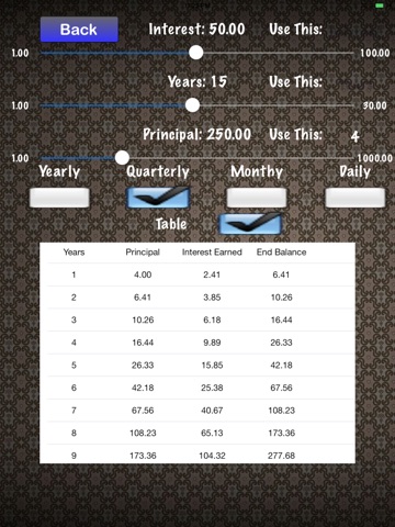 Compounding Interest Simulation screenshot 2