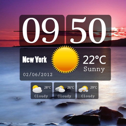 Awesome Weather Clock HD icon