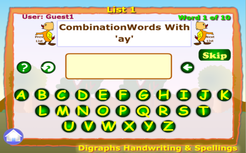 Digraphs Writing and Spelling For Preschooler Free screenshot 4