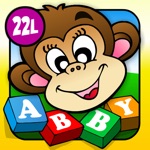First Words 7+2 · Early Reading A to Z TechMe Letter Recognition and Spelling Animals Colors Numbers Shapes Fruits - Learning Alphabet Activity Game with Letters for Kids Toddler Preschool Kindergarten and 1st Grade by Abby Monkey®