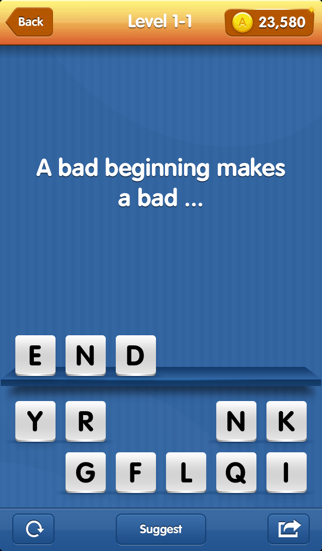 How to cancel & delete Complete Proverb - Great Challenge for your Brain and Erudition. Fascinating intellectual game from iphone & ipad 1