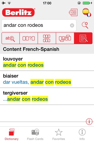 Spanish <-> French Berlitz Mini Talking Dictionary screenshot 3