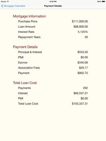 Mortgage+ Free screenshot 3
