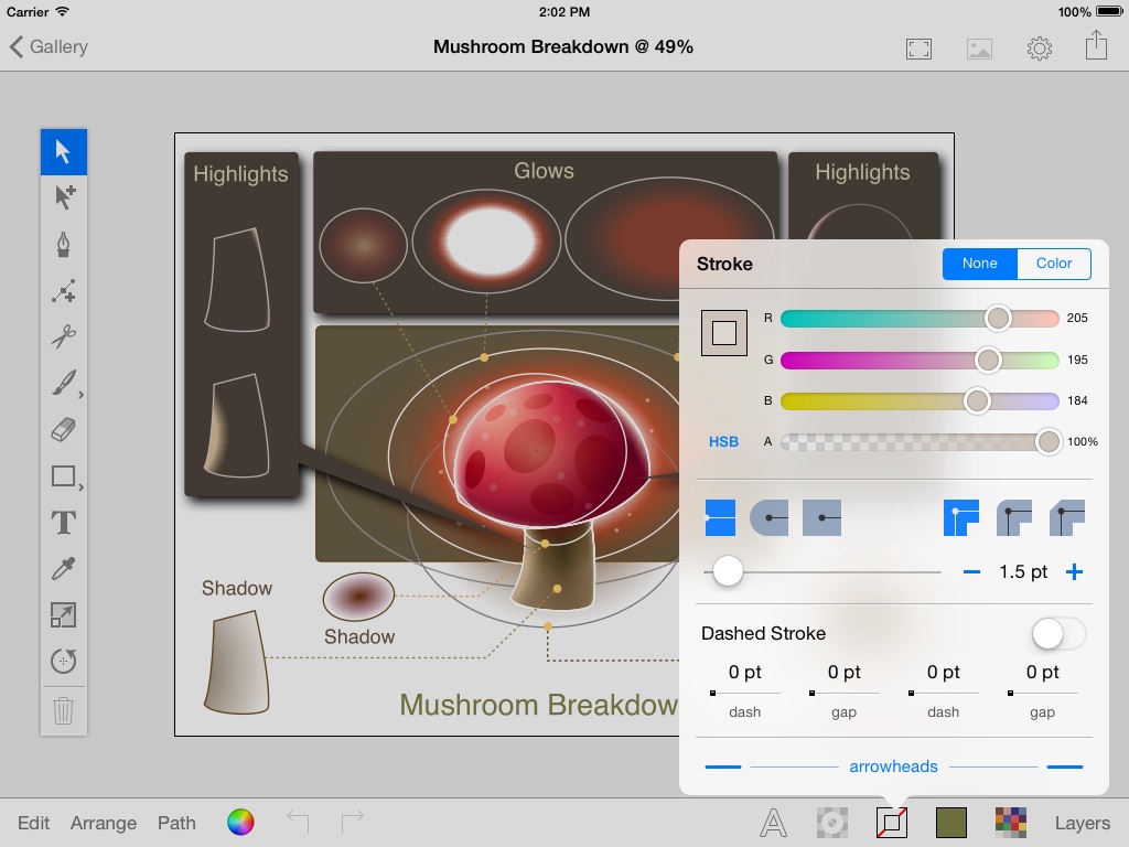 iDraw Pro: Vector illustrator for iPad screenshot 4