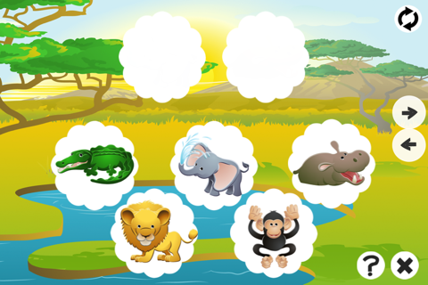 Animal Memorize! Learning game for children with safari animals screenshot 4