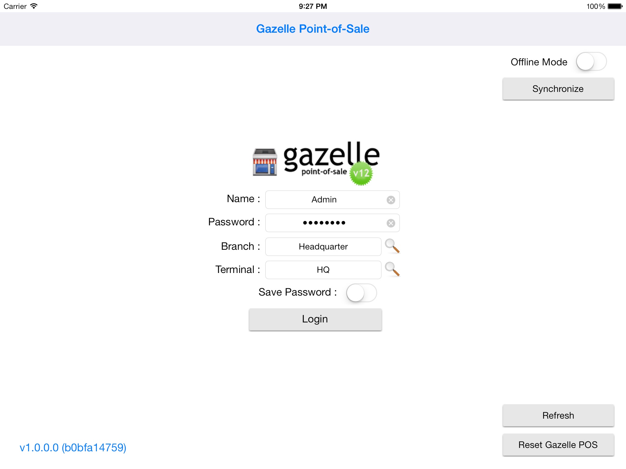 Gazelle Point-of-Sale for iPad screenshot 2