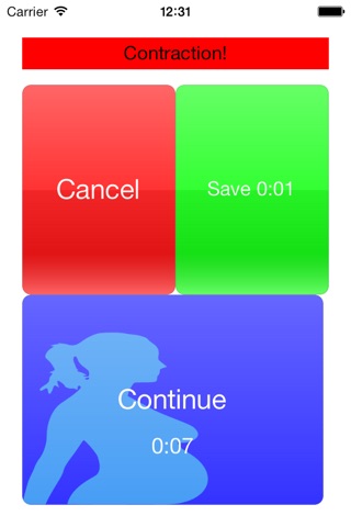 Contractions Timer App screenshot 2