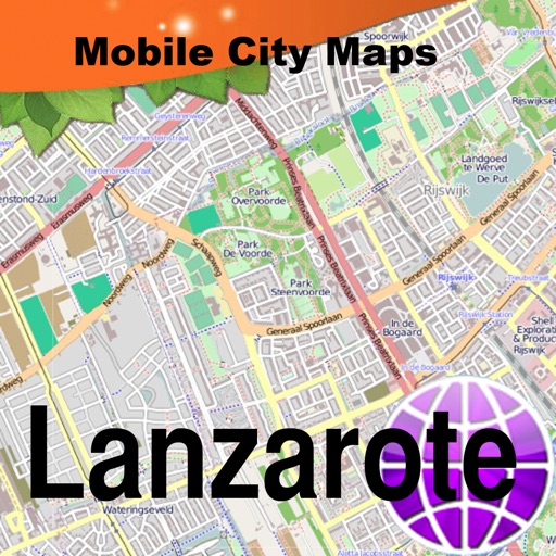 Lanzarote Fuertaventura Street Map