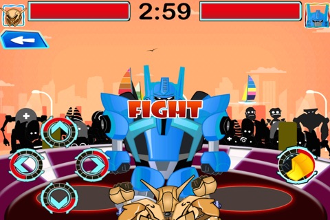 Rock and Pop Em Robots - Steel Warrior Fighting Blast Free screenshot 2