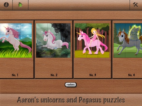 Aaron's unicorns and Pegasus puzzles screenshot 2