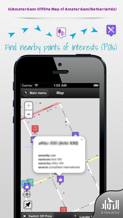 hiAmsterdam: Offline Map of Amsterdam (Netherlands)