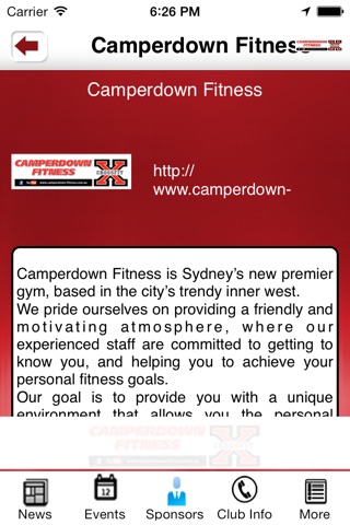 Camperdown Fitness screenshot 2