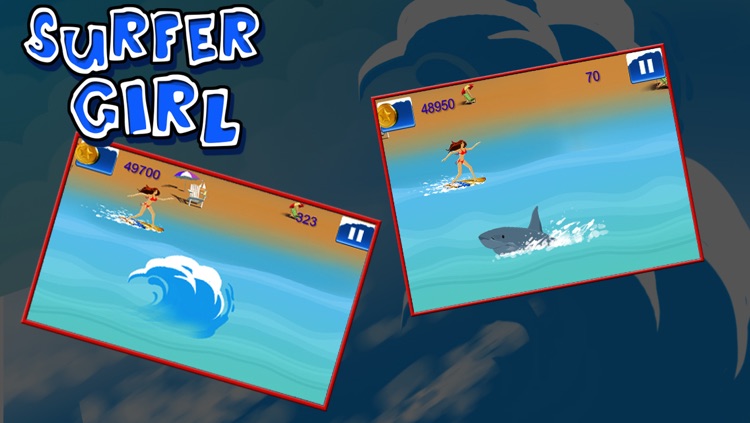 Surfer Girl - Babe Surfing On Big Blue Wave (Free Game)