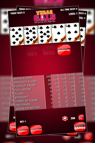 Vegas Gals Casino Poker : The Sin City Girls Night Out - Free screenshot 3