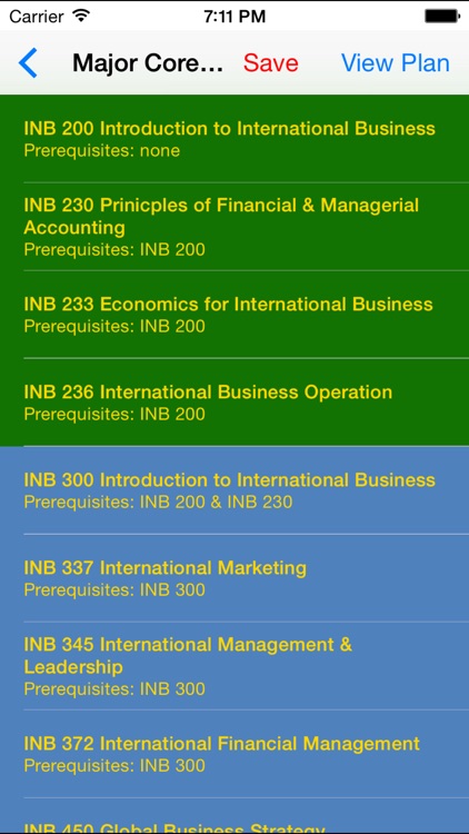 Rollins International Business Majormap