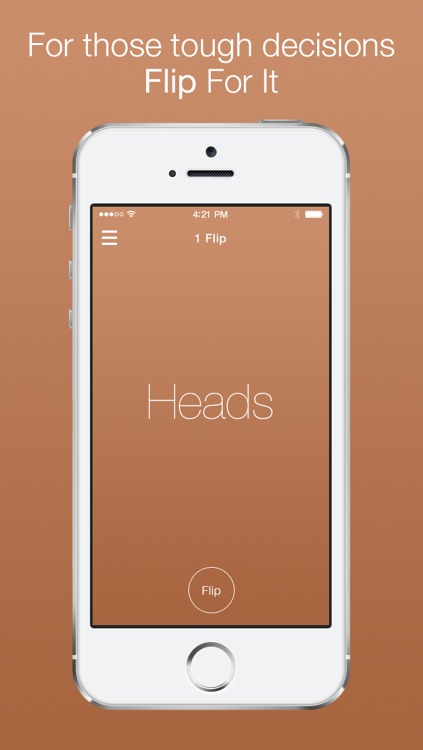 Flip For It - Heads or Tails - The Simple Decision Making App