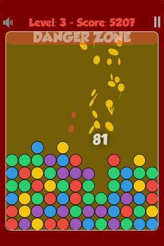 Color Crush : a puzzle game about matching 3 bubbles or more with the same color screenshot 3