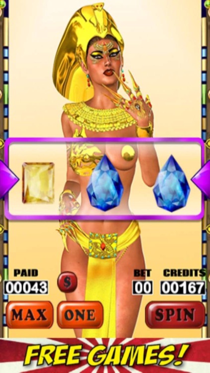 Ancient Egyptian Pharaoh Queen’s Jewels Slots - Vegas Style Casino Slot Machine Game Free screenshot-3