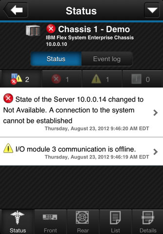 IBM Flex System Manager for iOS screenshot 3