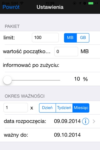 Licznik Danych 3G/WiFi screenshot 3