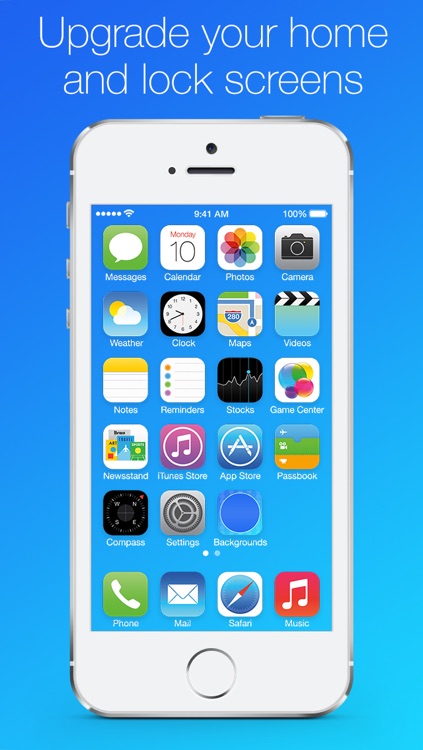 Blurred Backgrounds, Wallpapers and Lock Screens for iOS 7