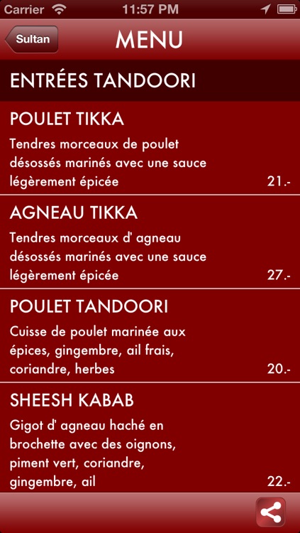 Sultan Fine Indian Cuisine screenshot-3