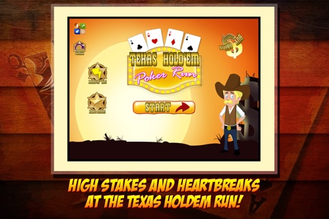 Texas HoldEm Poker Run - Western Lucky Casino Cowboy Race screenshot 4