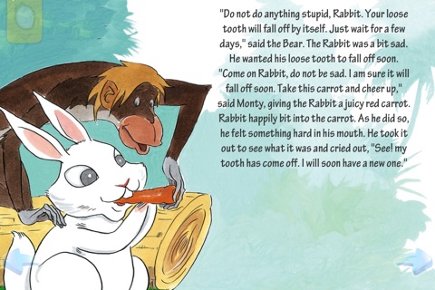 The Rabbit Loses A Tooth - An Interactive eBook in English for children with learning games screenshot 3