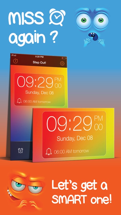 Step Out Of Bed! Smart alarm clock to get awake early with a tricky and awakening steps counter - Best alarm app to wake up on time with alarmy music ringtone