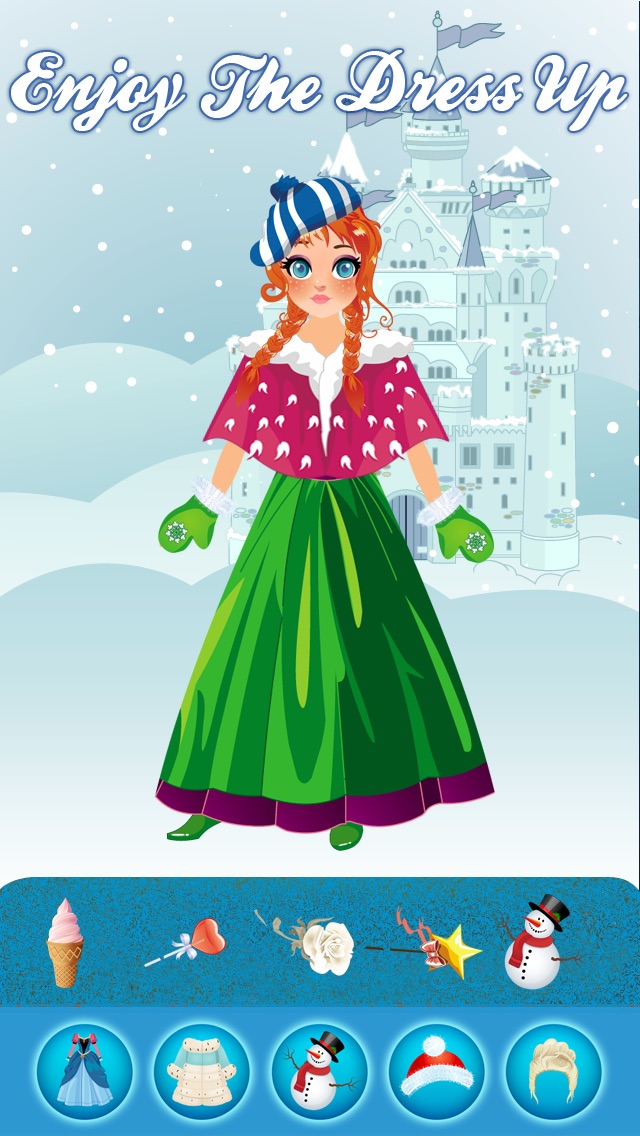 Magic Snow Queen Ice Princess Fashion Castle Game Free Girls Edition